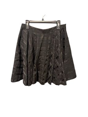 Vineyard Vines Black Pleated Plaid Mini Skirt Size 2 EUC